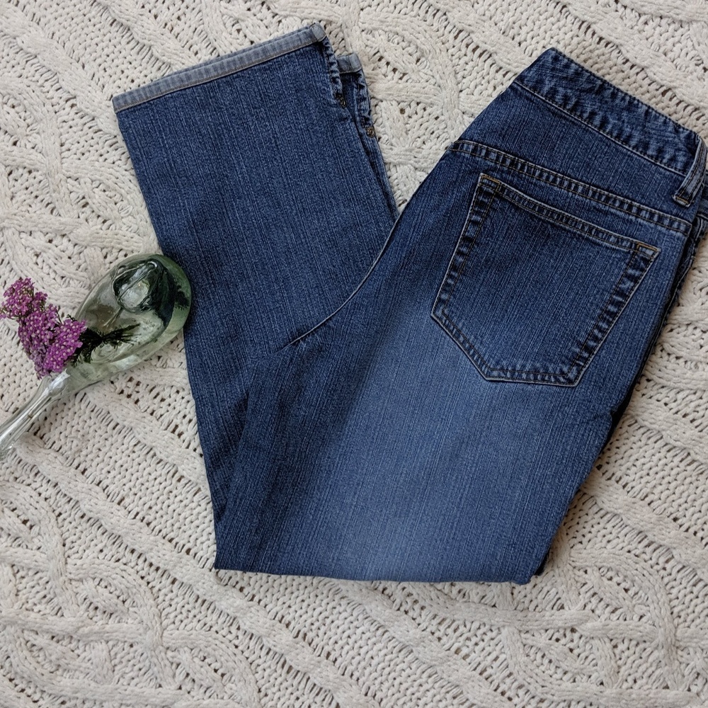 Vintage Eddie Bauer Stretch Capri Jeans 8